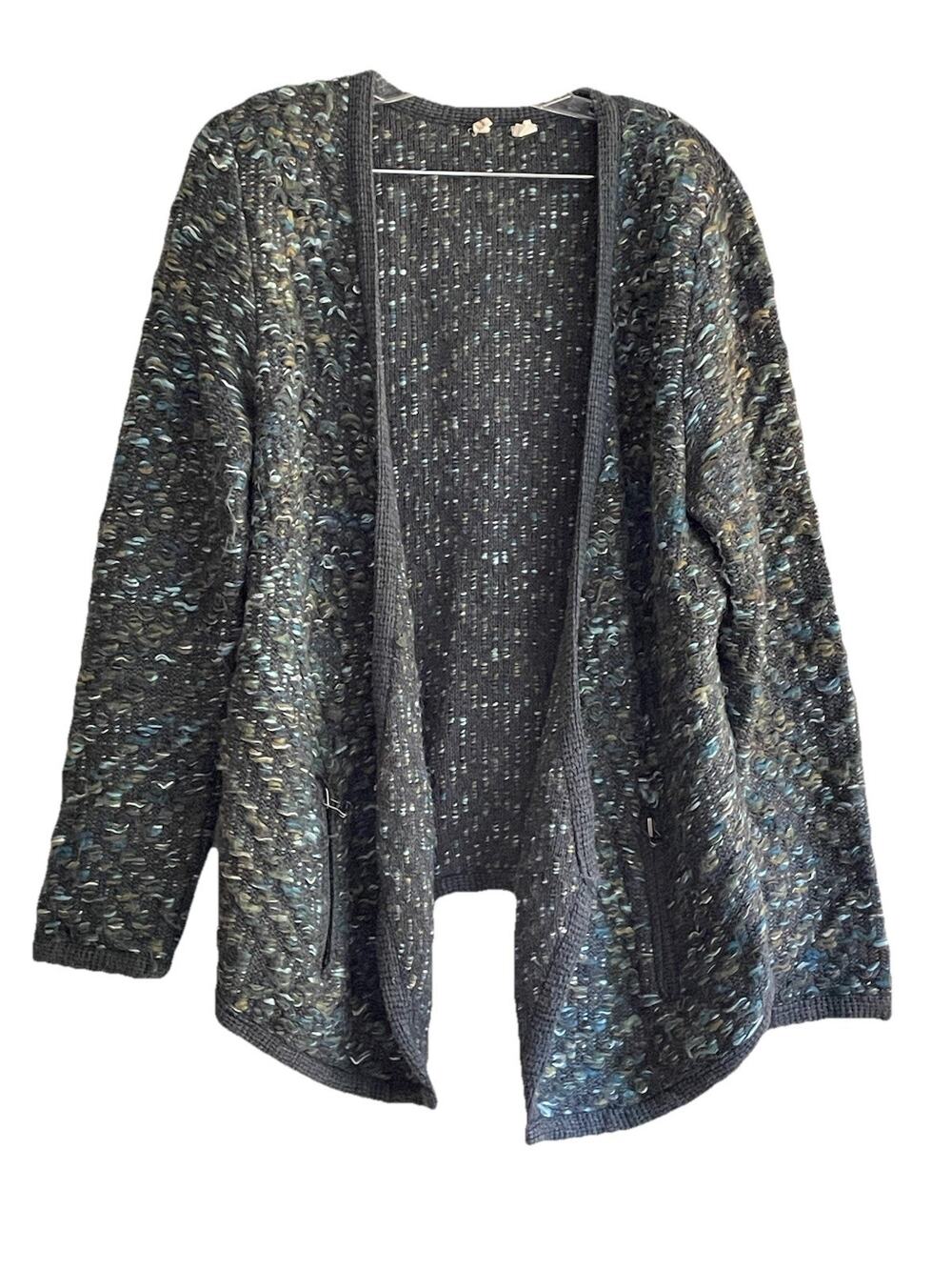 Moth Keavy Jacquard Jacket Sweater Multi-Color Size Large